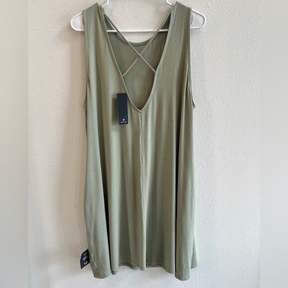Lulus NWT Sage Green Mini Tanks Swing Dress size 2X - Picture 5 of 8